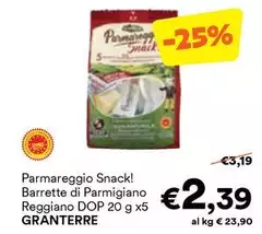 Parmareggio -  Snack! Barrette Di Parmigiano Reggiano DOP