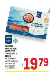 Metro chef - Gambero Argentino L11 Congelato A Bordo
