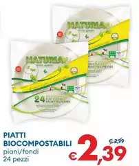 Naturia - Piatti Biocompostabili