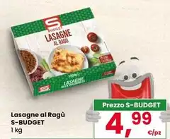 S budget - Lasagne Al Ragù S budget - Lasagne Al Ragù