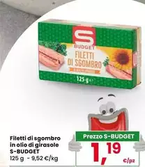 S budget - Filetti Di Sgombro In Olio Di Girasole S budget - Filetti Di Sgombro In Olio Di Girasole