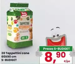 S budget - 30 Tappettini Cane 60x90 Cm
