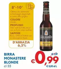 Monastère - Birra Blonde