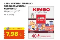 Kimbo - Capsule Espresso Napoli Compatibili Nespresso
