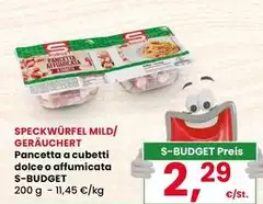 S budget - Pancetta A Cubetti Dolce O Affumicata S budget - Pancetta A Cubetti Dolce O Affumicata