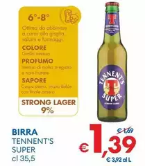 Tennent's Super - Birra