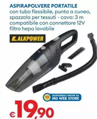 Alkpower - Aspirapolvere Portatile