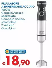 Zephir - Frullatore A Immersione Acciaio 