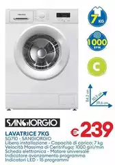 San Giorgio - Lavatrice 7Kg SG710