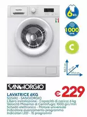 San Giorgio - Lavatrice 6Kg SGS610