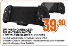 Nintendo - Supporto Controller Per  Switch E Switch2 Oled Apex-glide Deck
