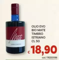 Bio - Olio Evo  Mate Timbro Istriano