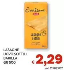 Barilla - Lasagne Uovo Sottili