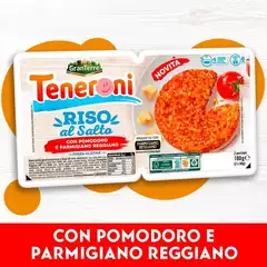 Teneroni - Riso al salto con pomodoro e Parmigiano Reggiano