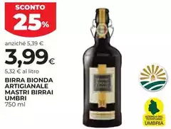Sapori umbri - Birra Bionda Artigianale Mastri Birrai