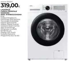 Samsung - Lavatrice Carica Frontale Mod.WW80CGC04DAH