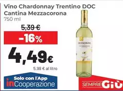 Mezzacorona - Vino Chardonnay Trentino DOC