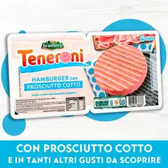 Teneroni - Hamburger con Prosciutto Cotto