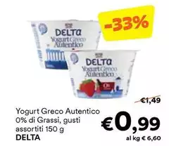 Delta - Yogurt Greco Autentico 0% Di Grassi