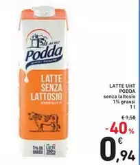 Podda - Latte UHT