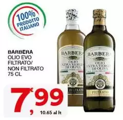 Barbera - Olio Evo Filtrato/ Non Filtrato