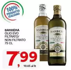 Barbera - Olio Evo Filtrato/ Non Filtrato
