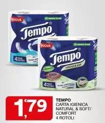 Tempo - Carta Igienica Natural & Soft/ Comfort 4 Rotoli