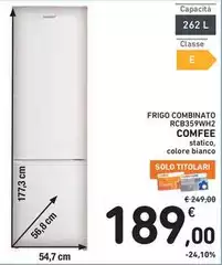 Comfeè - Frigo Combinato RCB3559WH2