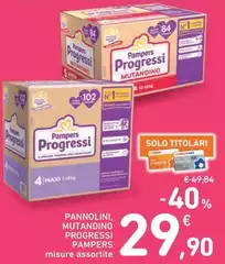 Pampers - Pannolini, Mutandino Progressi