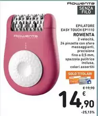 Rowenta - Epilatore Easy Touch EP1110 Rowenta - Epilatore Easy Touch EP1110