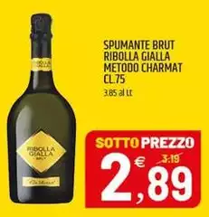 Brut - Spumante  Ribolla Gialla Metodo Charmat
