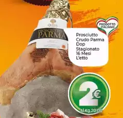 Prosciutto Crudo Parma DOP Stagionato 16 Mesi Prosciutto Crudo Parma DOP Stagionato 16 Mesi