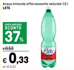 Lete - Acqua Minerale Effervescente Naturale