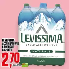 Levissima - Acqua Naturale G Bottiglie