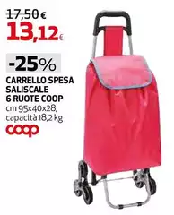 Coop - Carrello Spesa Saliscale 6 Ruote
