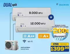Dual - 9.000 BTU