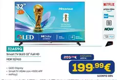 Hisense - Smart Tv Qled 32" Full Hd