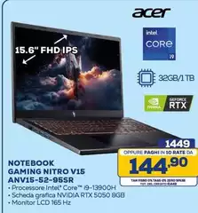 Acer - Gaming Nitro V15 Anv15-52-95sr