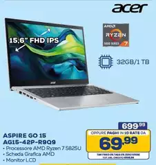 Acer - Aspire Go 15 A615-42p-r9q9