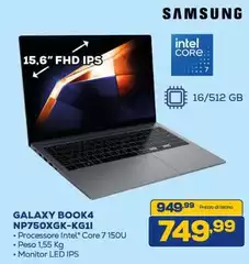 Samsung - Galaxy Book4 NP750XKGK-KG11