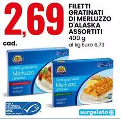 Filetti Gratinati Di Merluzzo D'Alaska