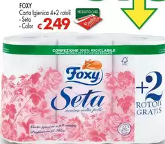 Foxy - Carta Igienica 4+2 Rotoli