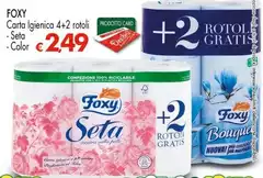Foxy - Carta Igienica 4+2 Rotoli