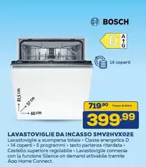Bosch - Lavastoviglie Da Incasso SMV2HVX02E
