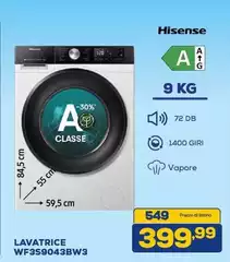 Hisense - Lavatrice WF3S9043BW3
