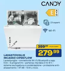 Candy - Lavastoviglie Incasso CIP3E7LOW