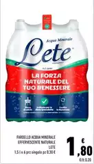 Lete - Fardello Acqua Minerale Effervescente Naturale