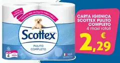 Scottex - Carta Igienica Pulito Completo Scottex - Carta Igienica Pulito Completo