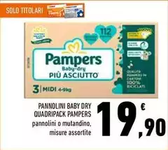 Pampers - Pannolini Baby Dry Quadripack