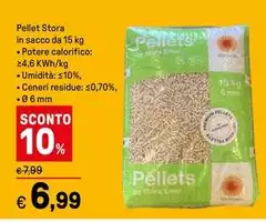 Pellet Stora In Sacco Da 15 Kg